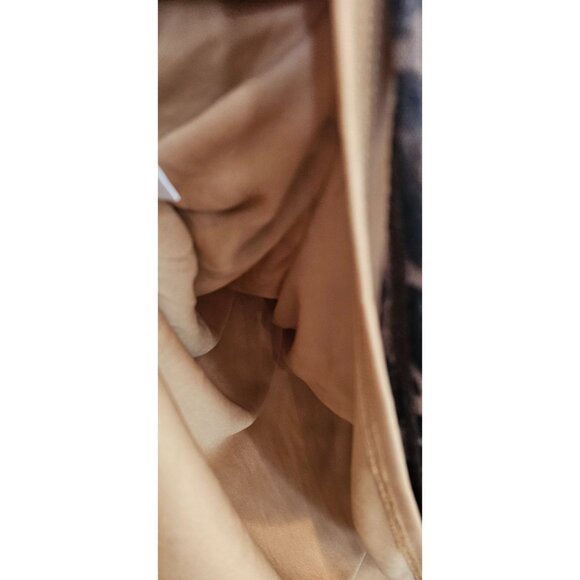 Indigo Rose Top Blouse Leopard Print Long Sleeve Size L Polyester Spandex NWOT - Picture 9 of 10